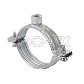 heavy duty pipe clamp with reinforced rib